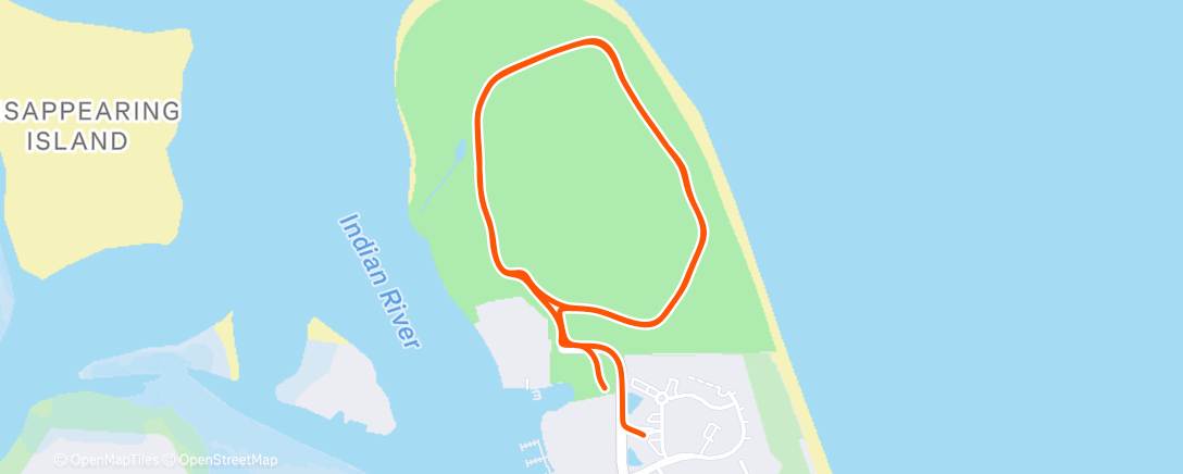 Map of the activity, Lunch Run