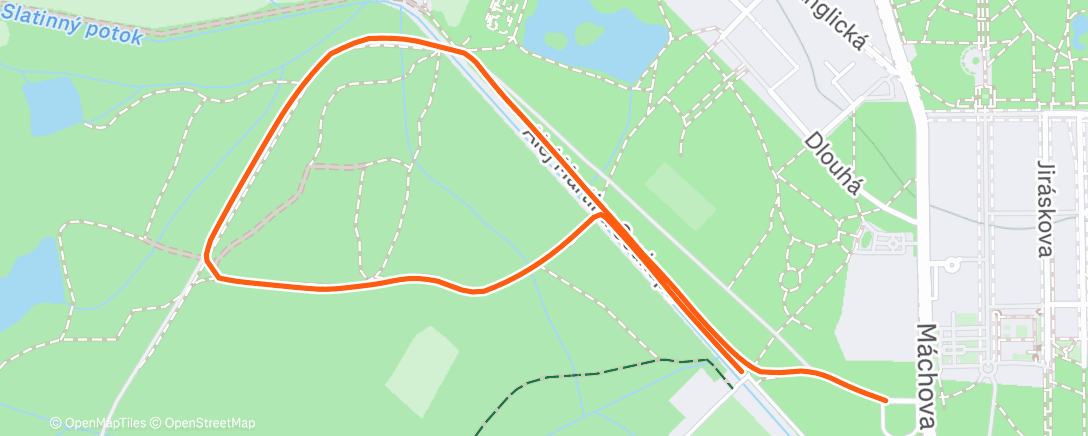 Map of the activity, Lunch Run