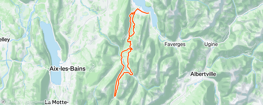 Map of the activity, Morning Ride