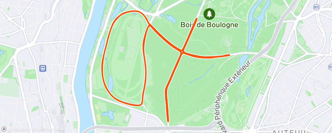 Map of the activity, Afternoon Ride