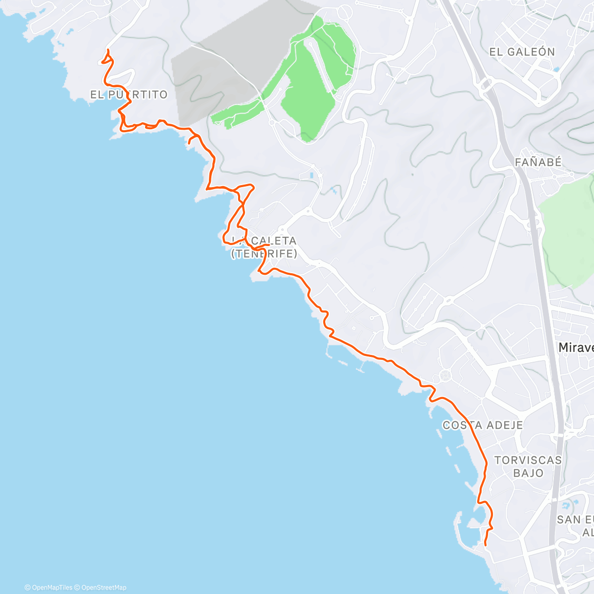 Map of the activity, Lunch Walk