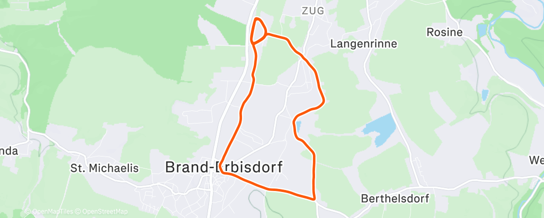 Map of the activity, Lauf am Morgen 🏃🏽‍♂️🏃🏽‍♂️🏃🏽‍♂️🏃🏽‍♂️🏃🏽‍♂️