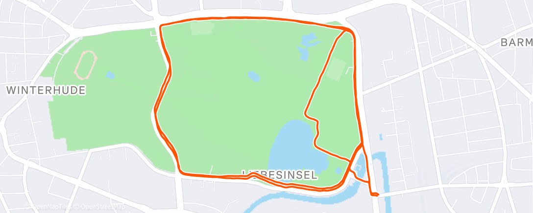 Map of the activity, Week 11/27 - Easy Run 🏃‍♂️☀️