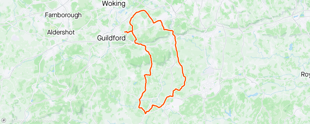 Map of the activity, West Clandon to meet the gang