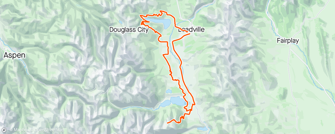 Map of the activity, First Lville pre ride