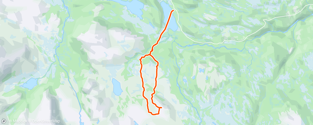 Map of the activity, Tur retur Jølfjellet