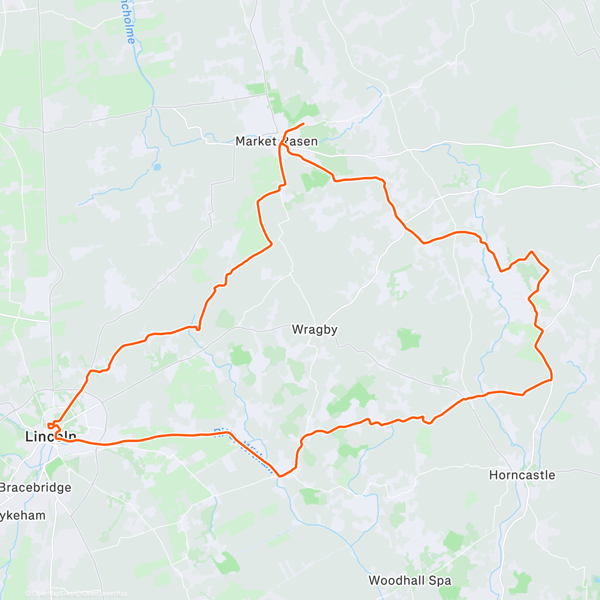 Map of the activity, SCCC Lincolnshire Edition