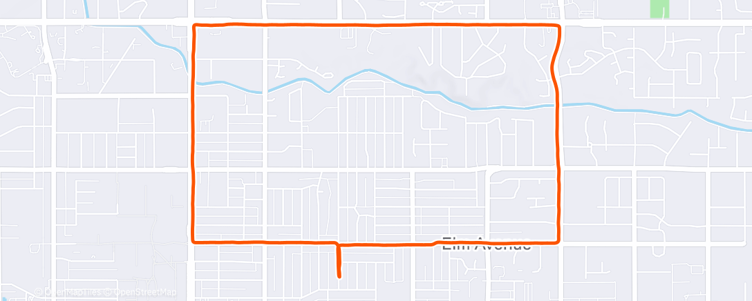 Mapa de la actividad (Afternoon Run)