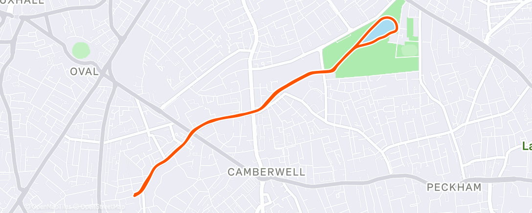 Карта физической активности (Afternoon Run)