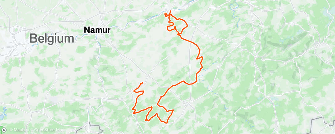 Map of the activity, Lunch Ride