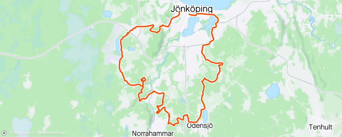 アクティビティ「Jönköping rundtur」の地図