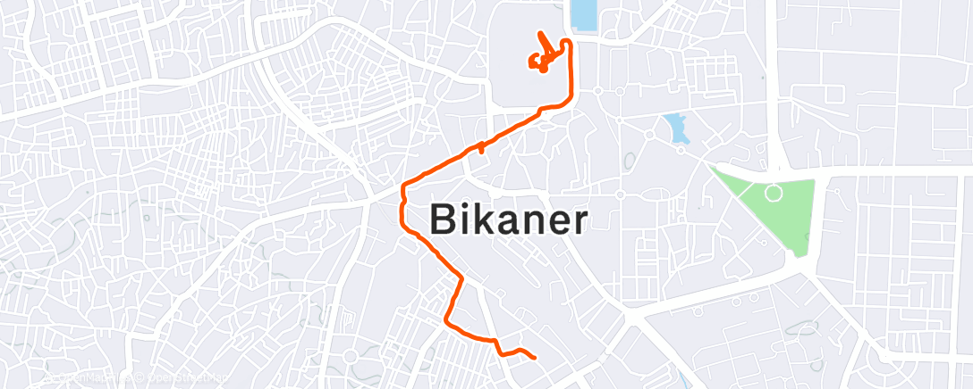 Map of the activity, Junagarh Fort Inspection Walk