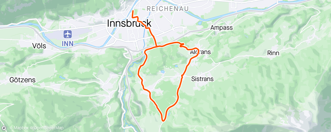 Map of the activity, Zwift - 15min Wechseltraining in Innsbruck