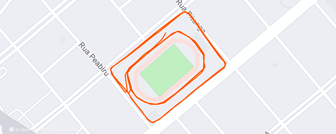Map of the activity, Morning Run