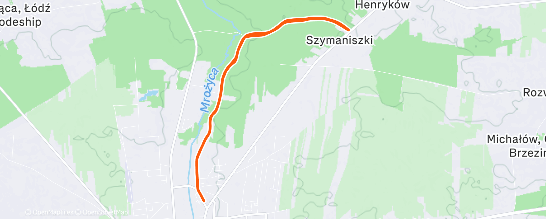 Карта физической активности (Evening Run)