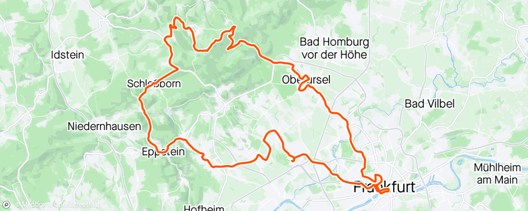 Map of the activity, Eschborn Frankfurt mittlere Runde Gesamt 8. AK 3. Platz