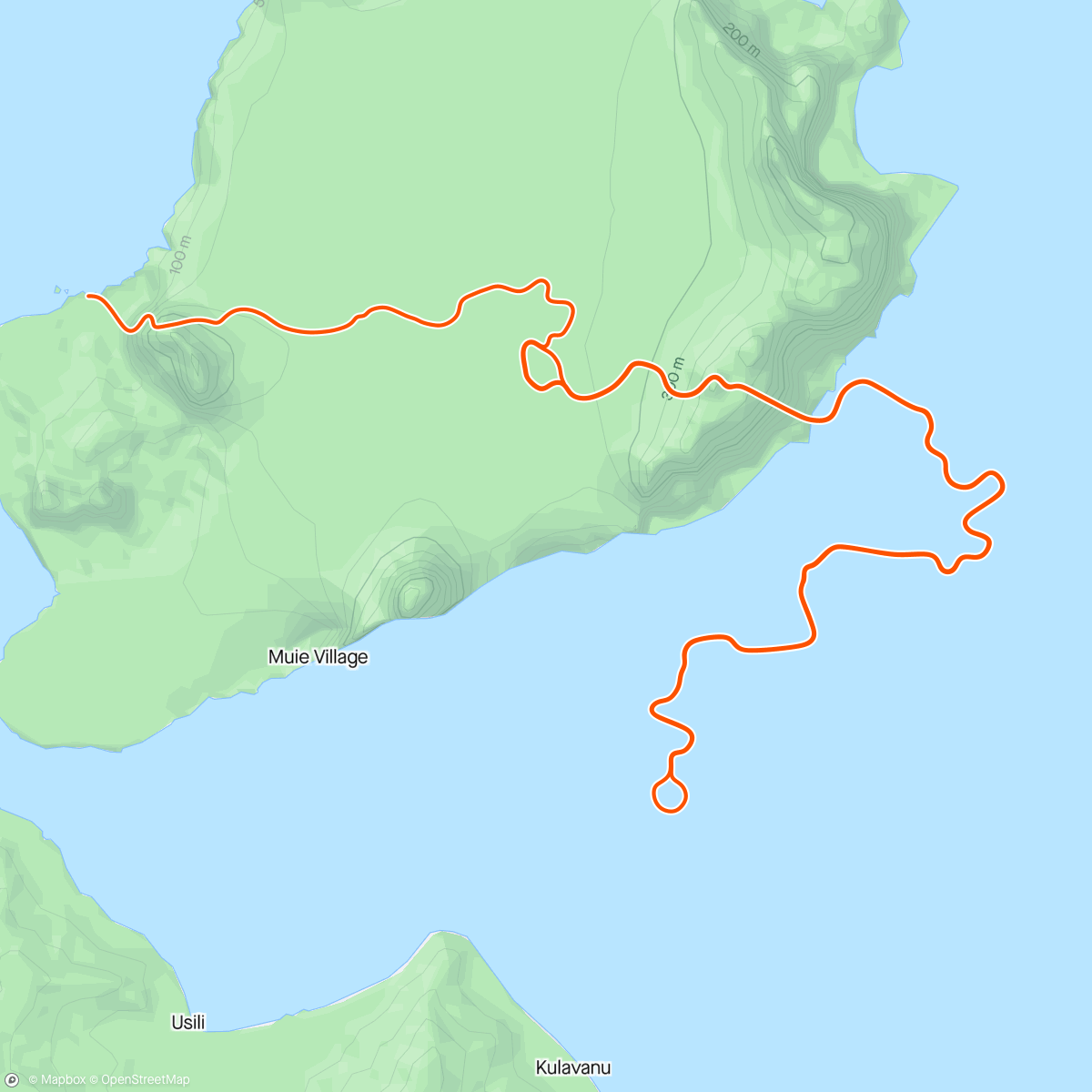 Mapa de la actividad (Zwift - Bike Power Workout in Watopia)