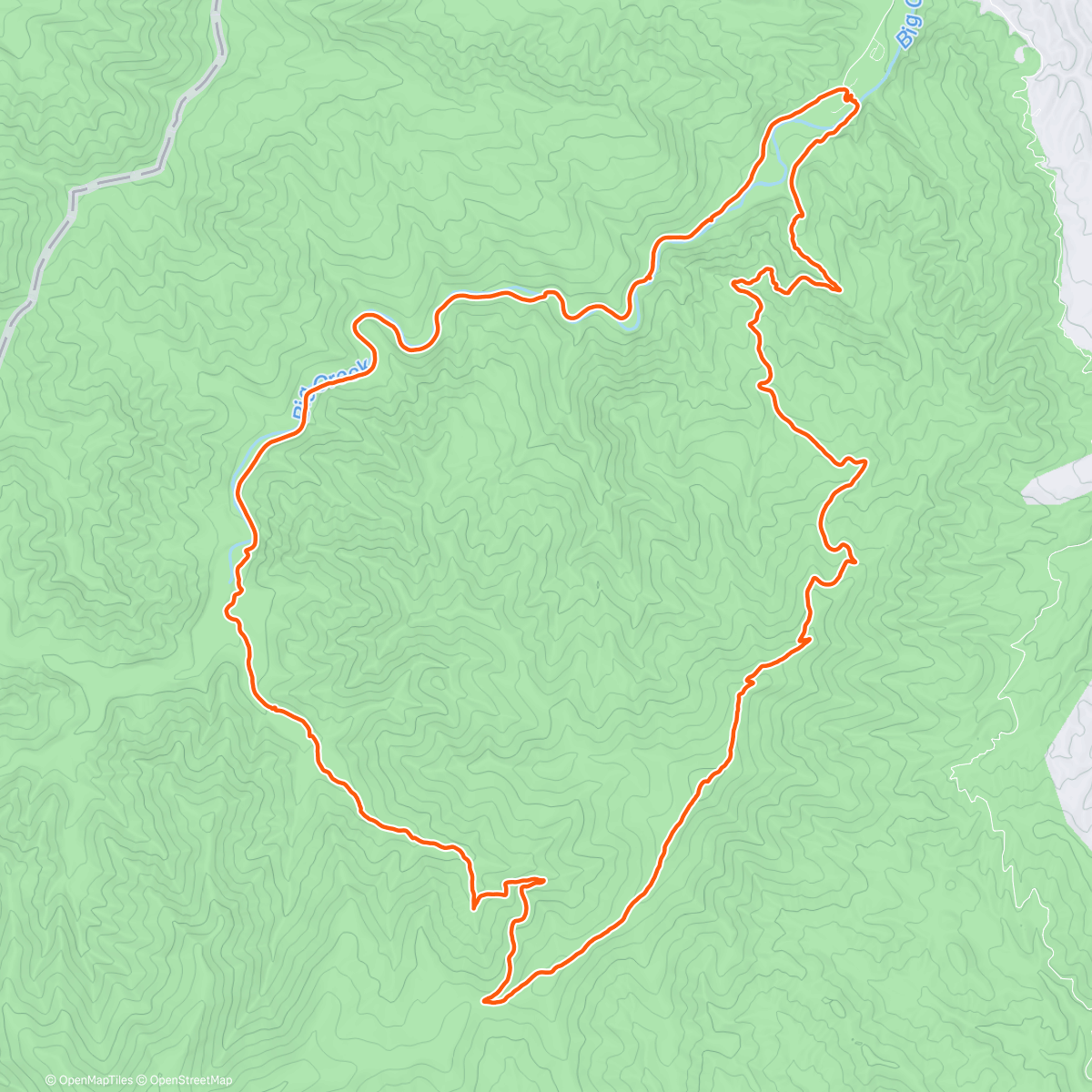 Map of the activity, Mt Sterling