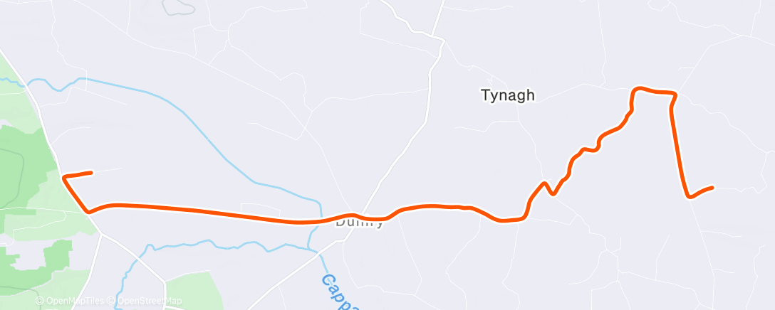 Map of the activity, Night Ride