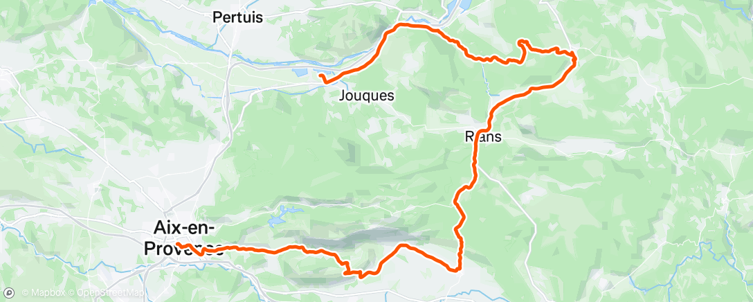 Map of the activity, Morning Ride