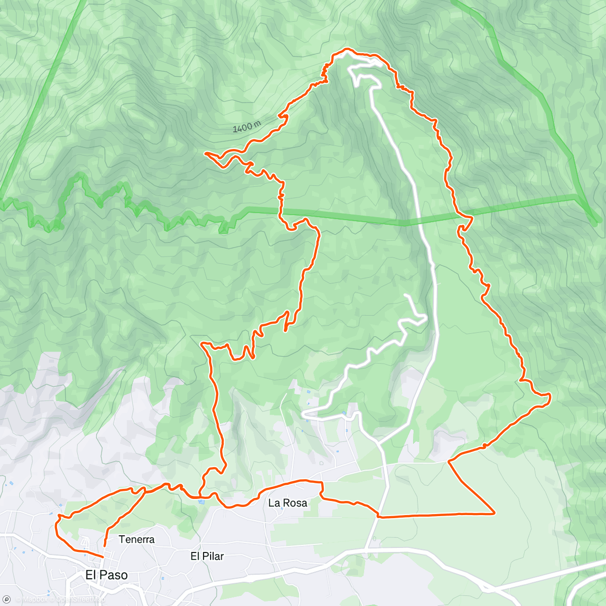 Map of the activity, La primera de montaña del año