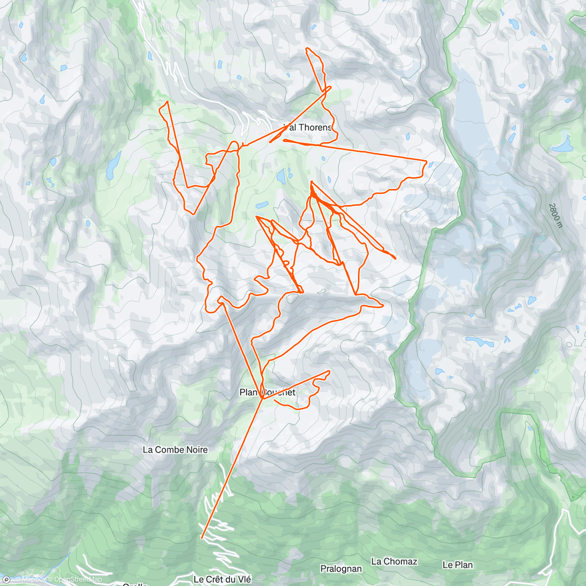 Map of the activity, Bonne petite journée à Val Tho