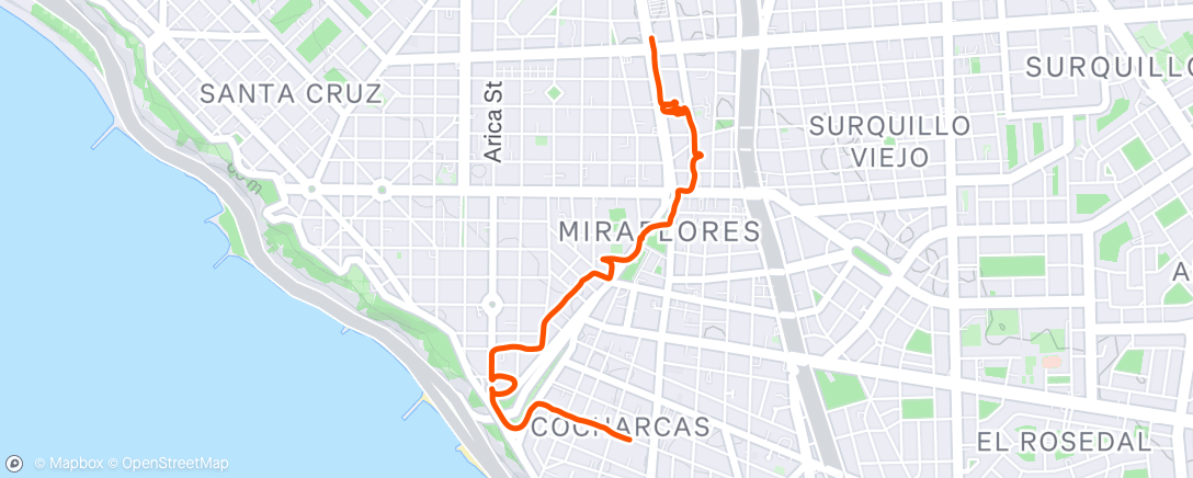 Map of the activity, Lunch Walk