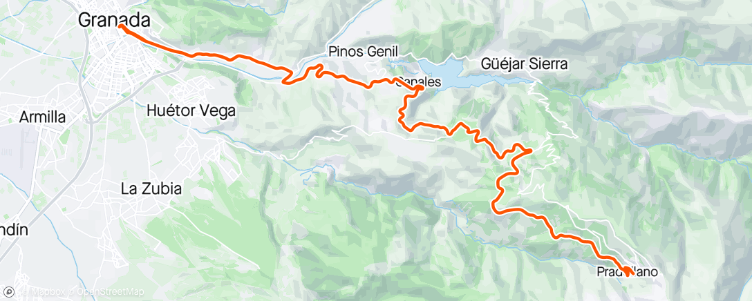 Map of the activity, Sierra Nevada #10