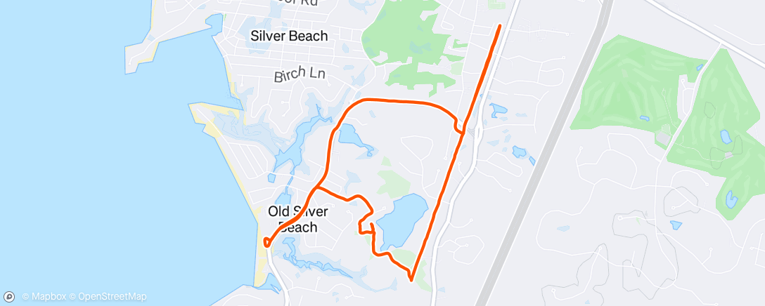 Map of the activity, Morning Run