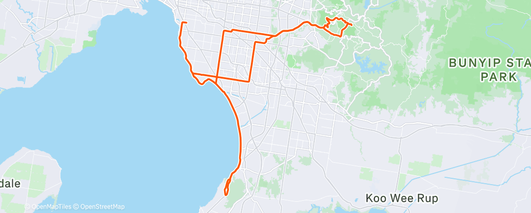 Map of the activity, Last ever Hell Ride.