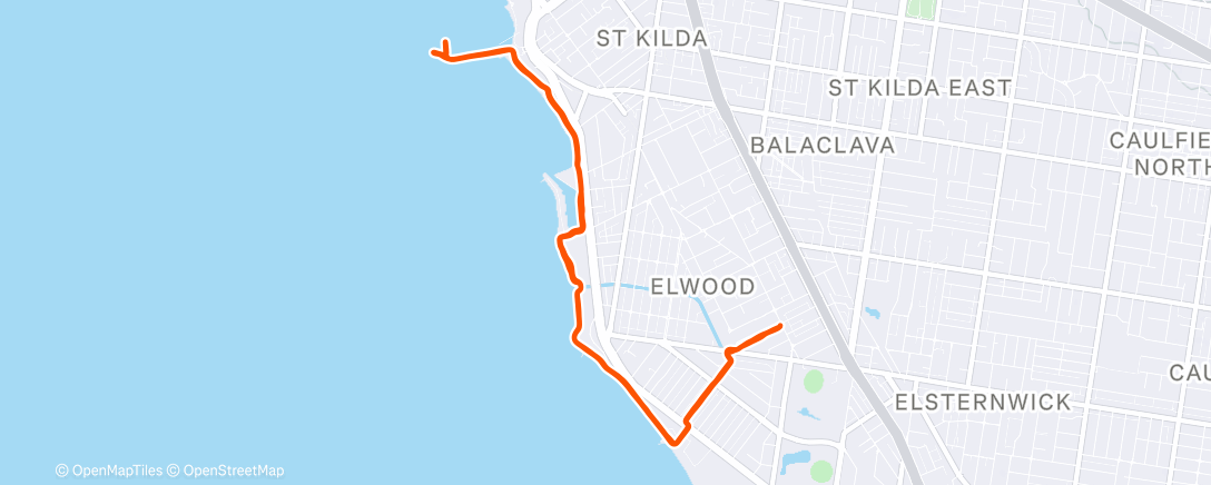 Map of the activity, Elwood / St Kilda West