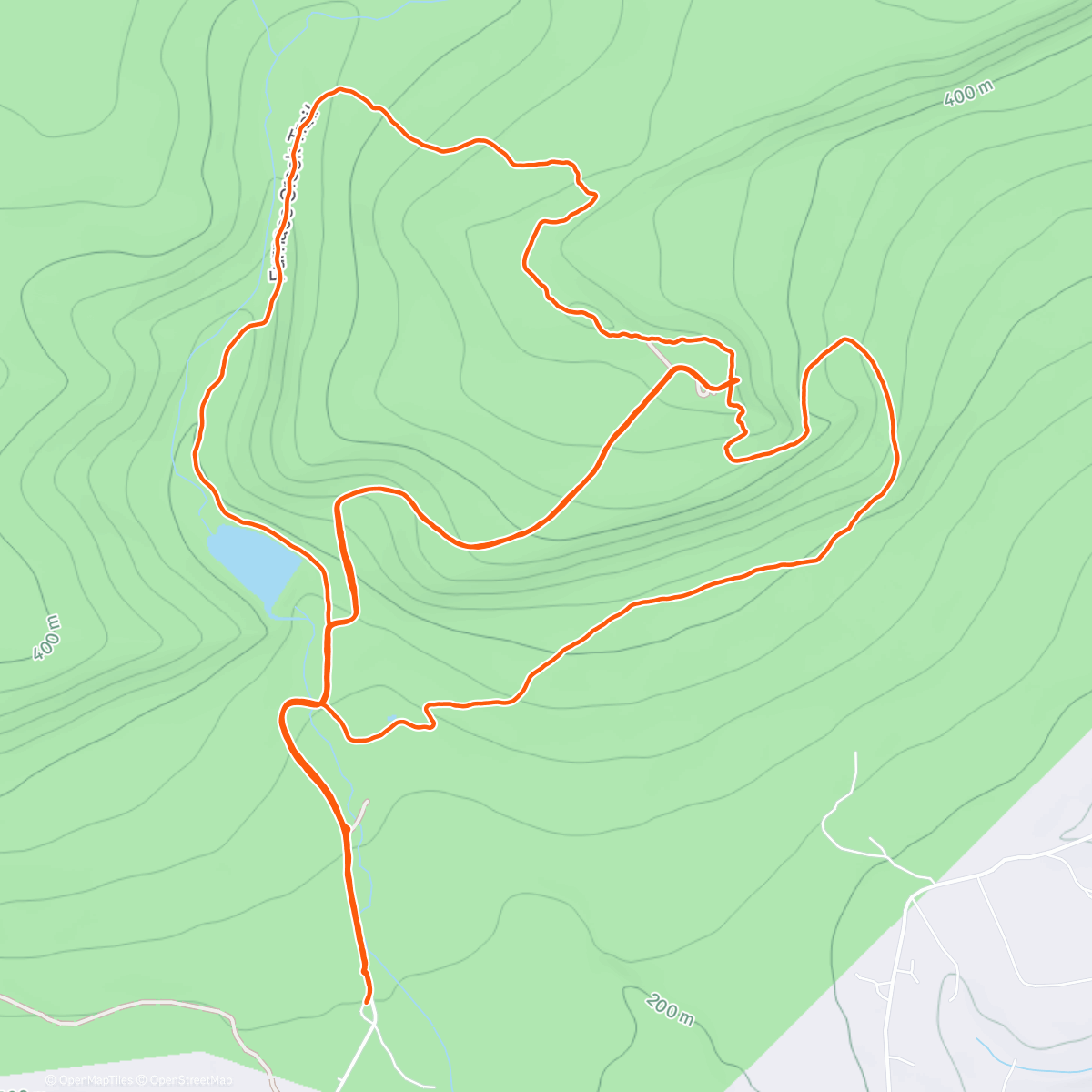 Map of the activity, Sunrise hike and another loop