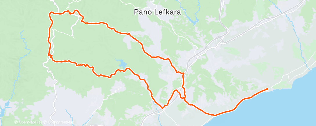 Map of the activity, Fahrt am Morgen