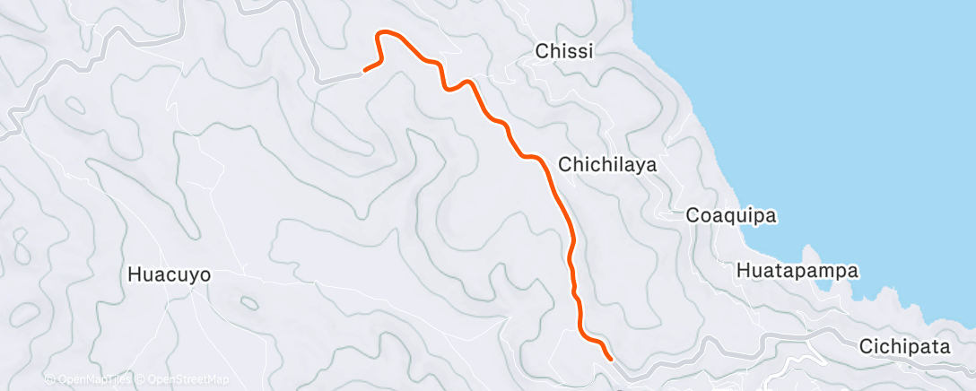 Map of the activity, ROUVY - 20 minute cool-down