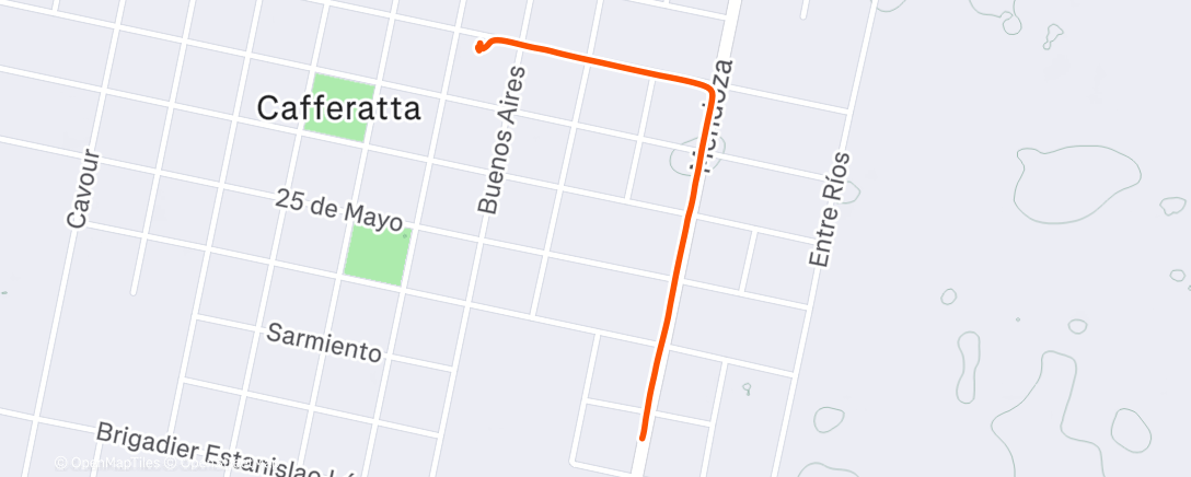 Map of the activity, Evening Walk