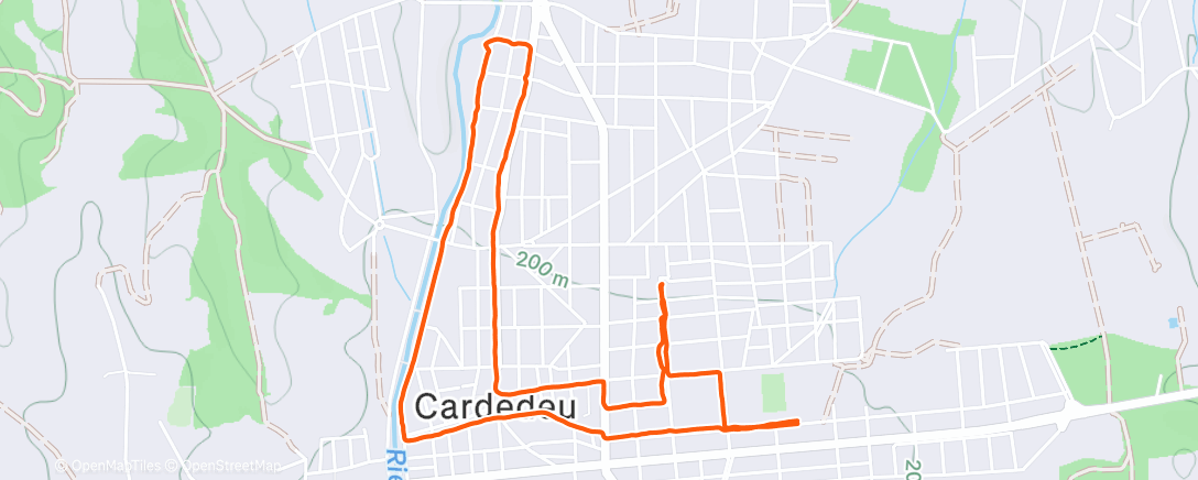 Map of the activity, Paseo