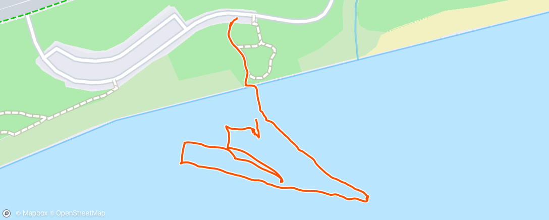 Map of the activity, Afternoon Kitesurf