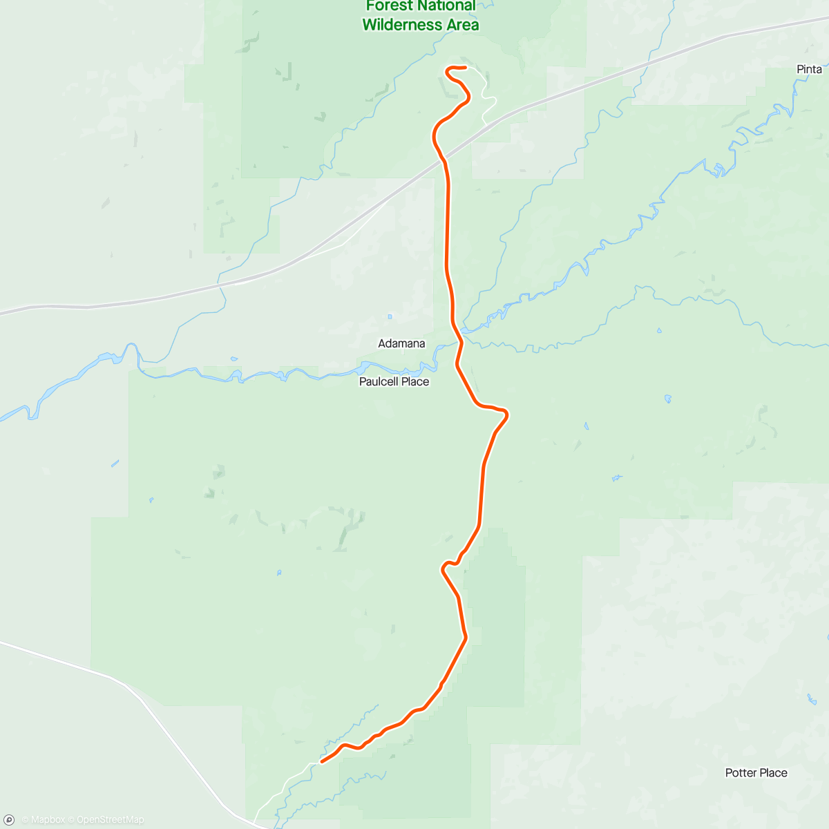Mapa de la actividad, ROUVY - Petrified Forest National Park | Arizona | USA