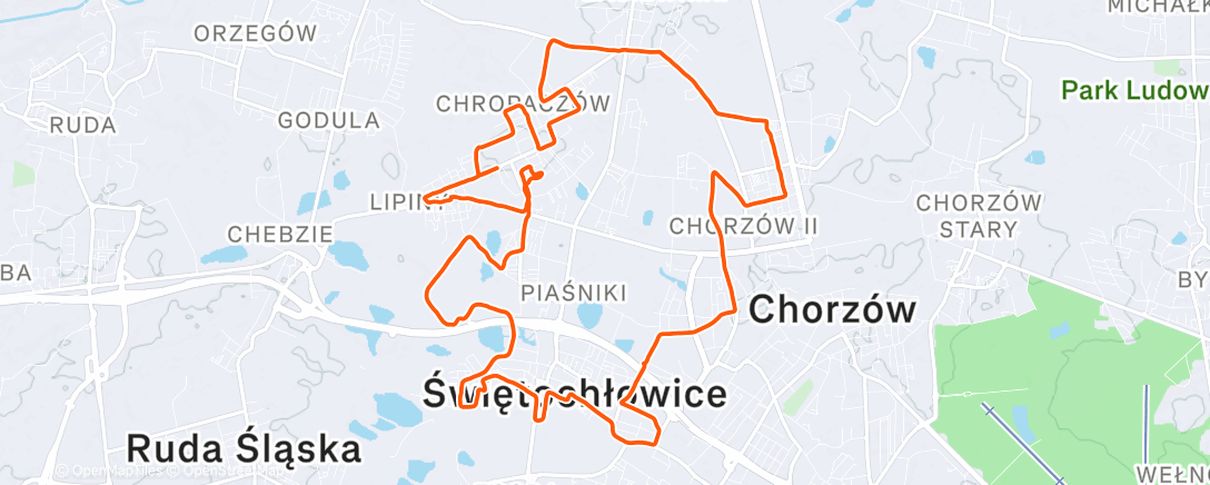 Map of the activity, Po SW i SH