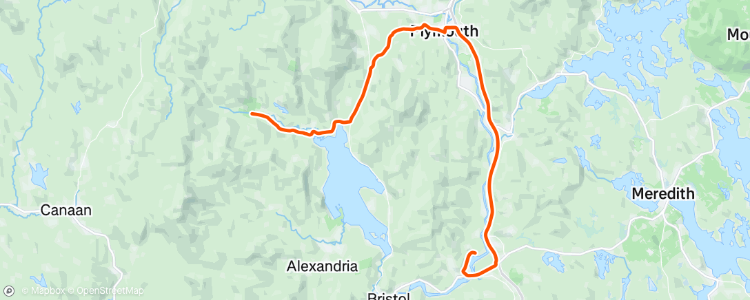 Map of the activity, Afternoon Hike