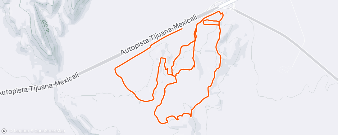 Map of the activity, Morning Trail Run