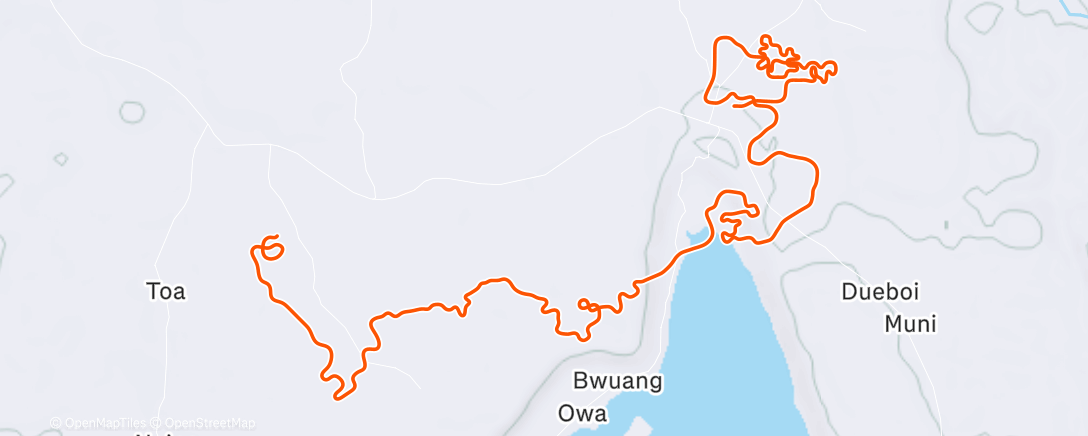 Map of the activity, Zwift - Group Workout: Squadra Castelli - Weekend Workout  (C) on Shisa Shakedown in Makuri Islands