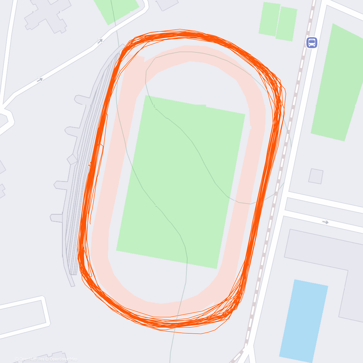 Map of the activity, Pistas abiertas un domingo!!! 😋