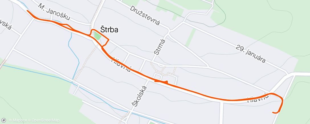 Mapa da atividade, Štrba