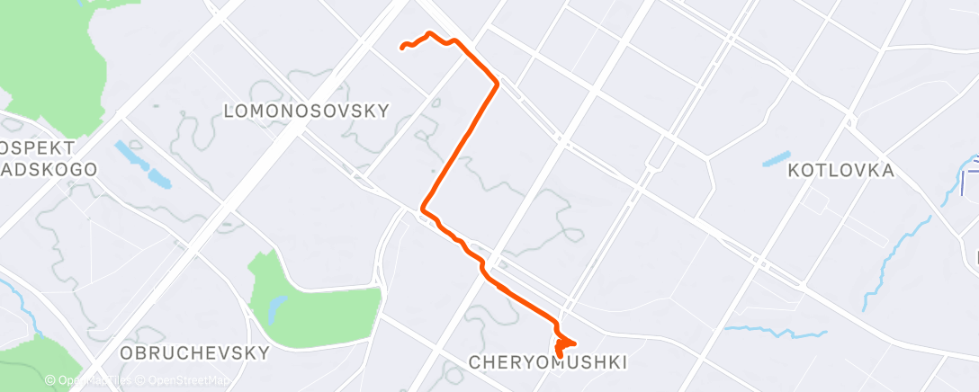 Карта физической активности (Вечерняя прогулка)