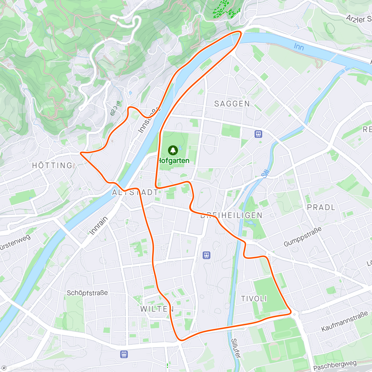Map of the activity, Zwift - RODILLO in Innsbruck