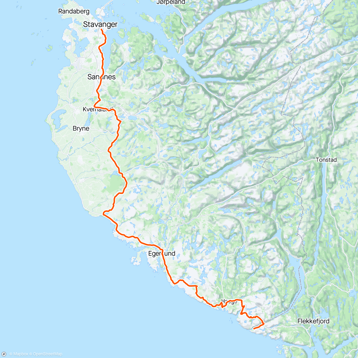 活动地图，SSSC goes to Åna-Sira - dag 1