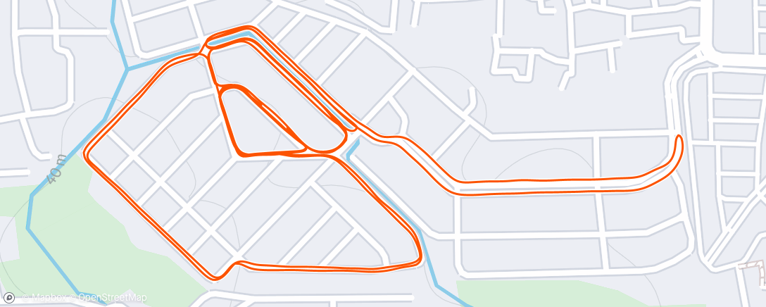 Map of the activity, Morning Run