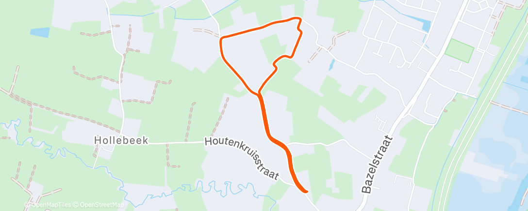 Map of the activity, Afternoon Walk