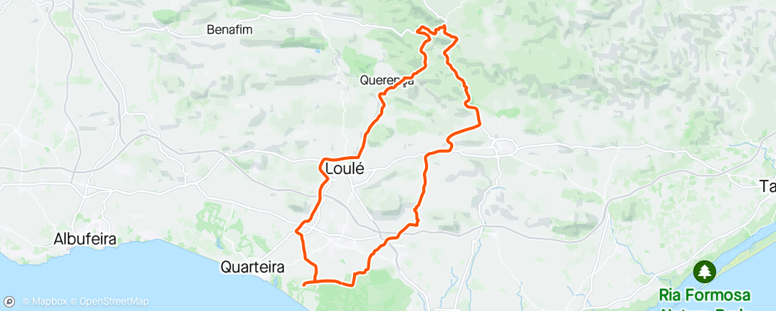 Map of the activity, Another day. Another ride in Portugal.